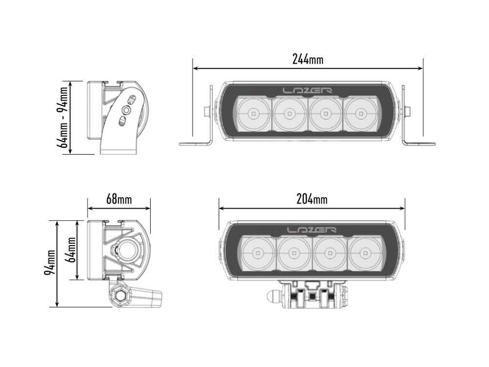 Lazer Lamps Fernscheinwerfer ST-4